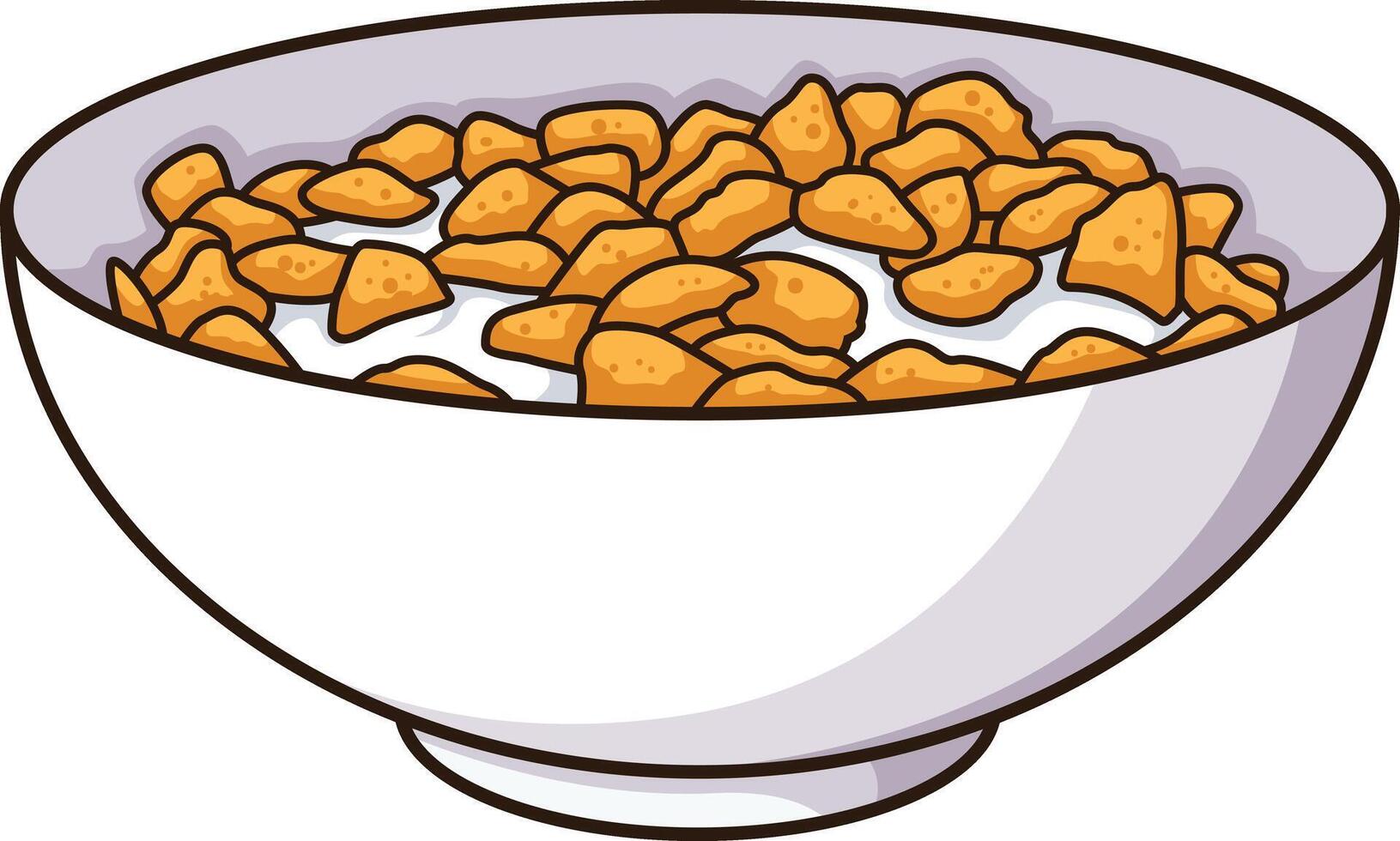 cuenco de cereal ilustración vector