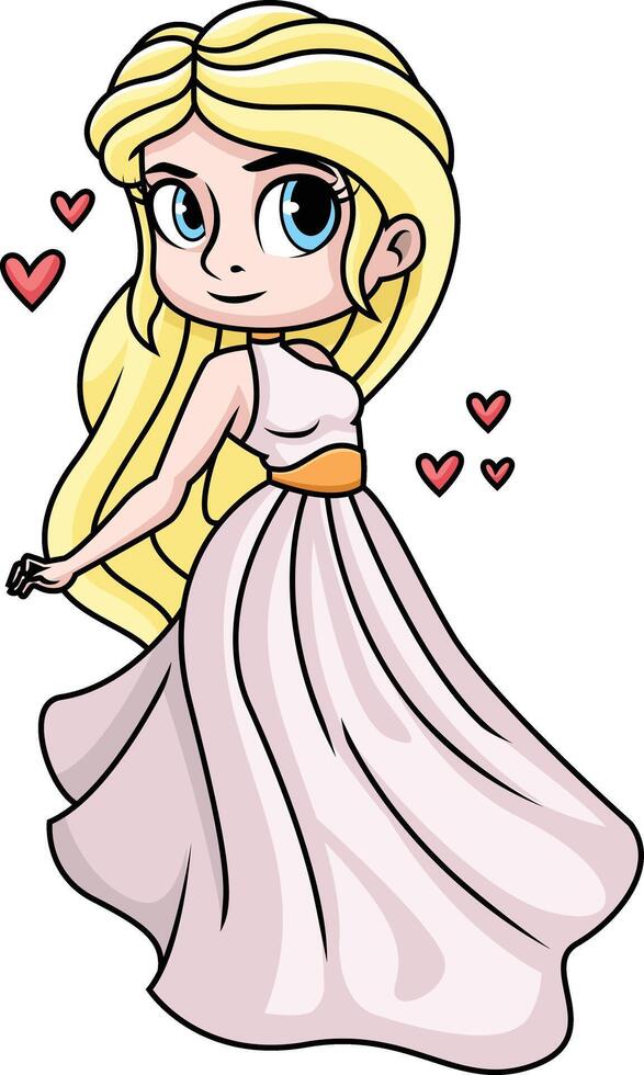 Aphrodite goddess of love and beauty illustration vector