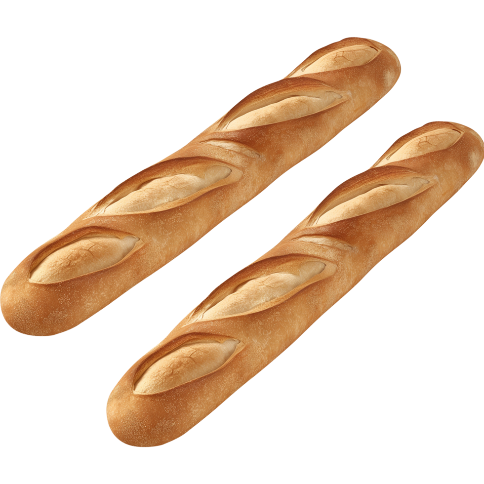 Bread - Baguette Bread Isolated on a Transparent Background png