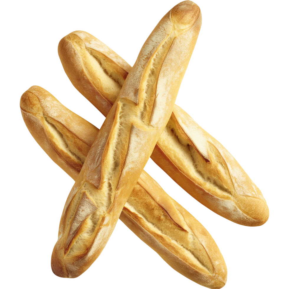 Bread - Baguette Bread Isolated on a Transparent Background png