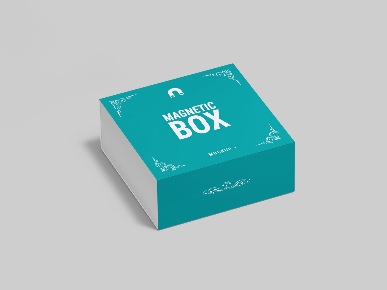 realistisk magnetisk låda attrapp - små medium stor storlek gåva låda förpackning design för branding psd