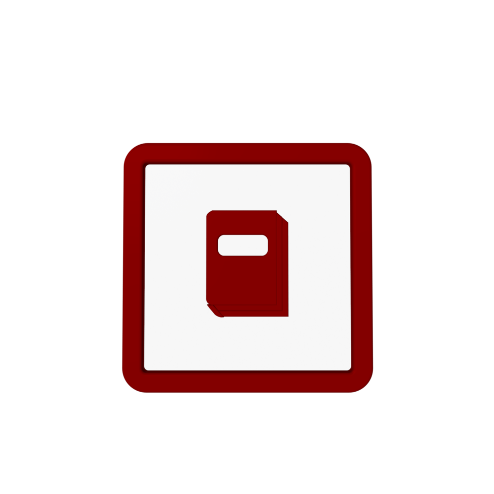 Business icon 3D render png