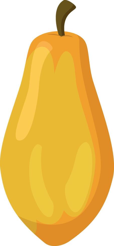 illustration of a funny papaya in cartoon style. vector