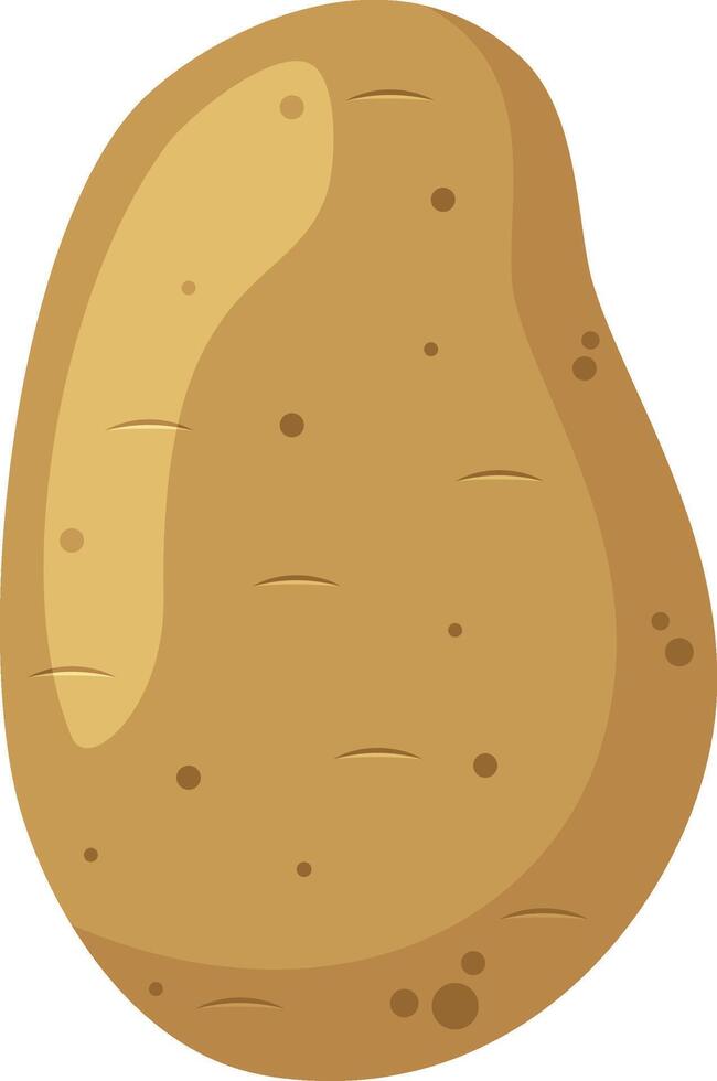 illustration of a funny potato in cartoon style. vector