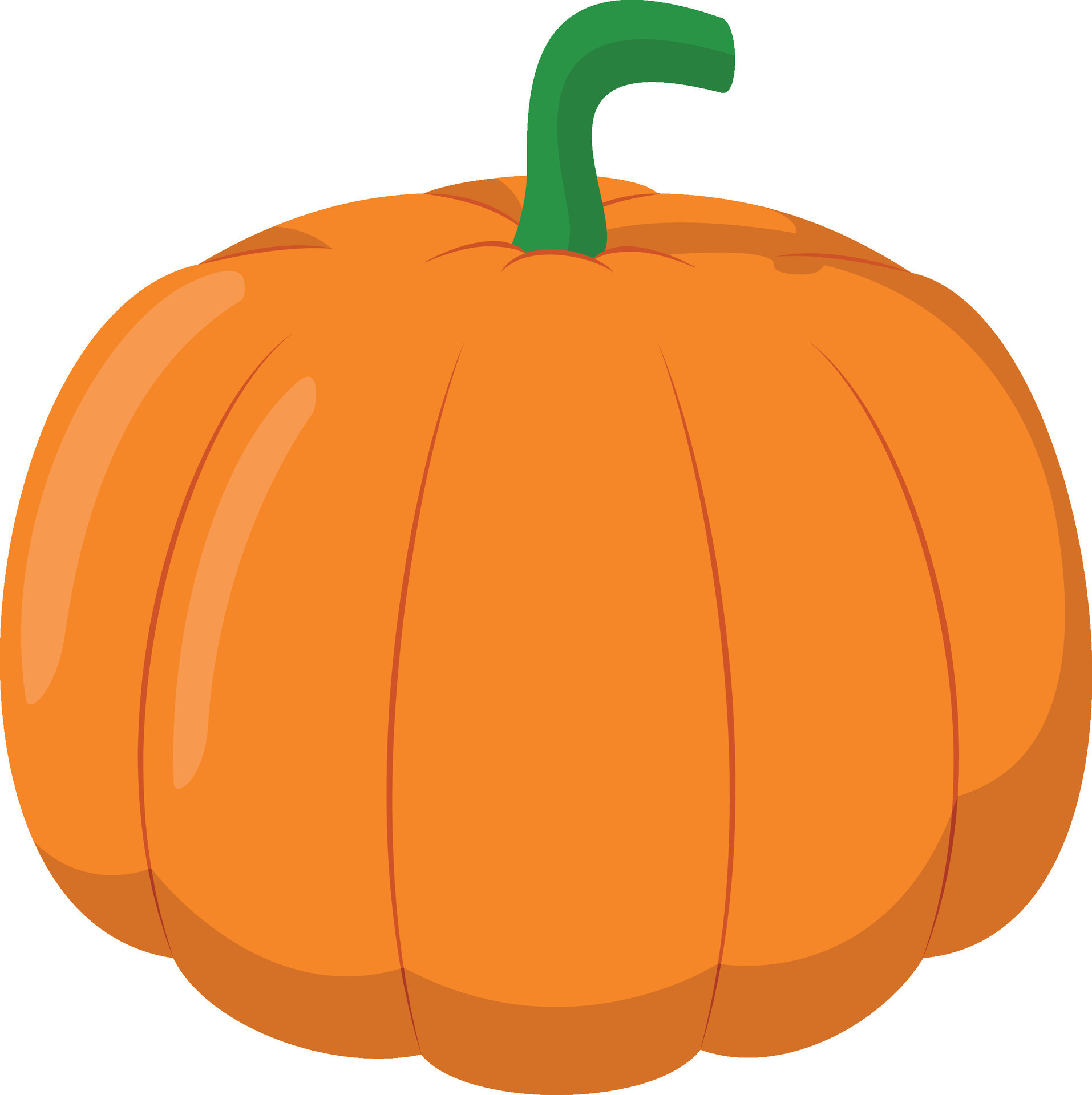 illustration of a funny pumpkin in cartoon style. 44864289 Vector Art ...