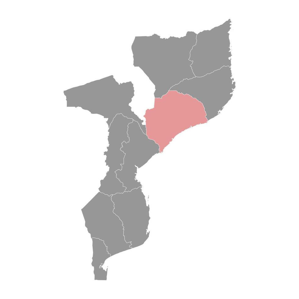 Zambezia Province map, administrative division of Mozambique. illustration. vector
