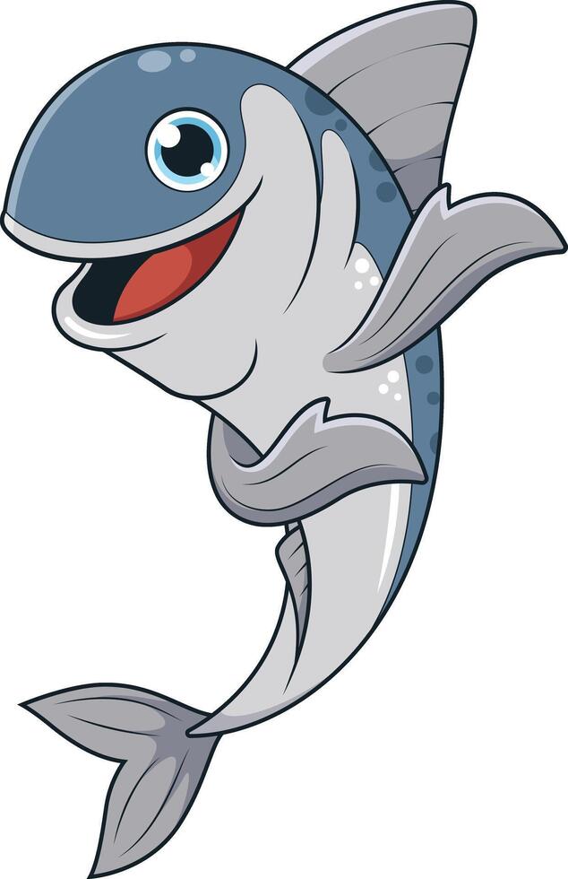 Sardine fish presenting cartoon drawing vector