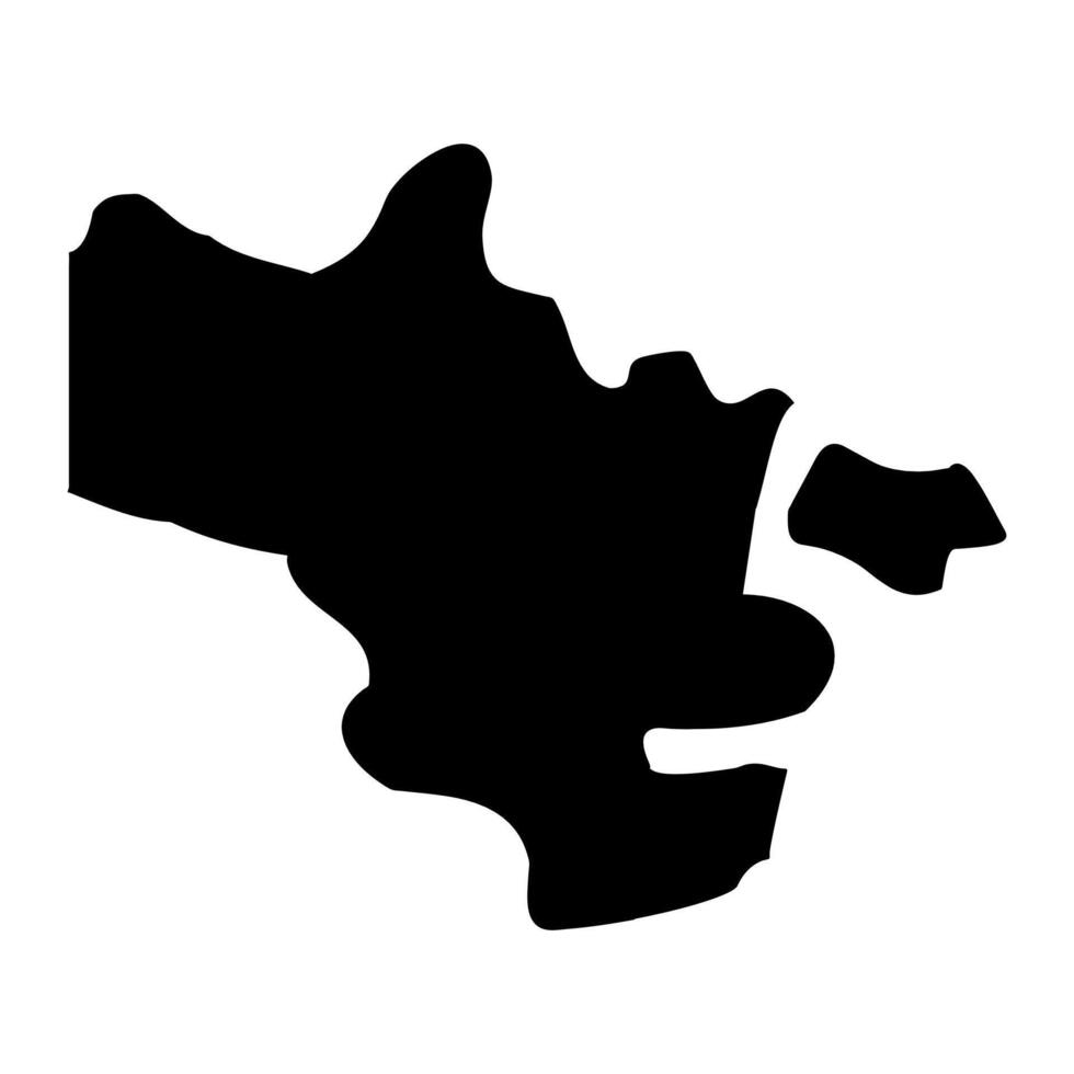 District 10 map, administrative division of Malta. illustration. vector