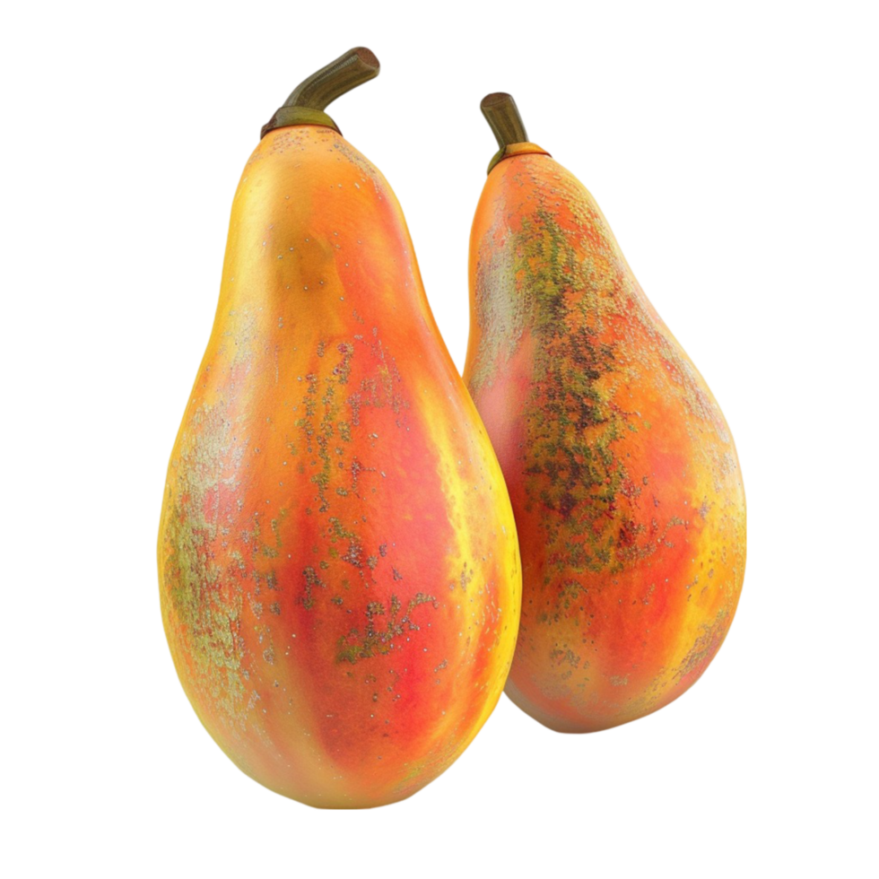 Generated AI two pears on transparent background png