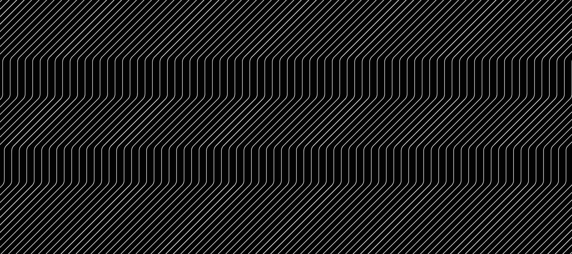 Black abstract background with diagonal white line pattern. vector
