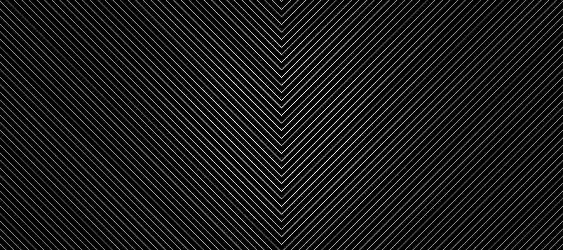 Black abstract background with diagonal white line pattern. vector