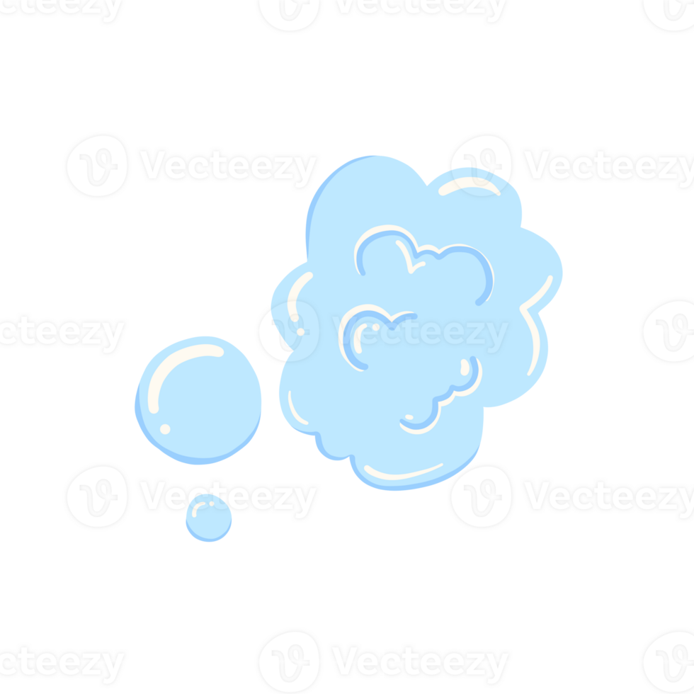 Hand drawn illustrations of soap bubbles, sponges, blue water drops, various graphic illustrations. ,Image of blue soap bubbles, blue bubbles png