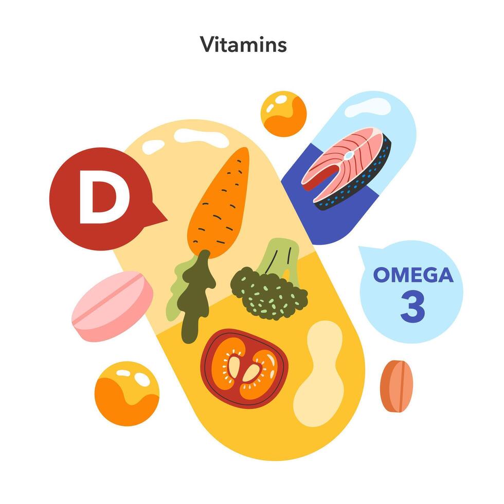 Dietary Trends. Flat Illustration vector