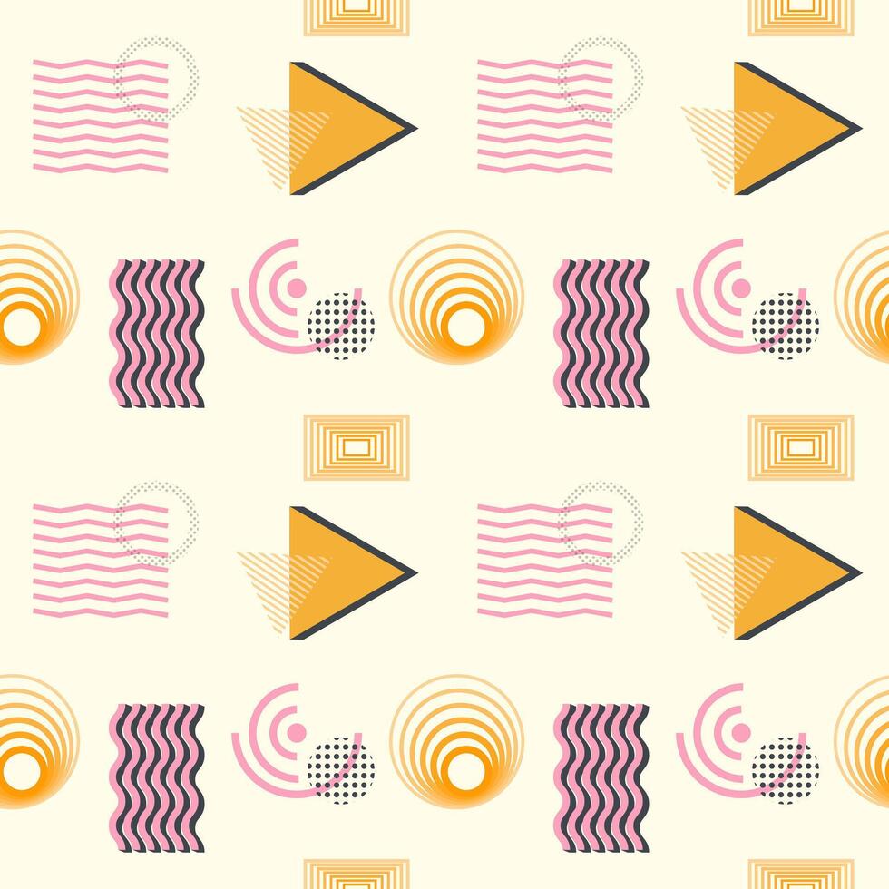 y2k background with abstract geometric elements vector