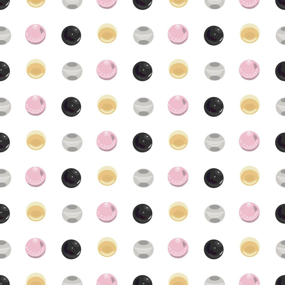 Pearl. Simple seamless pattern. illustration. vector