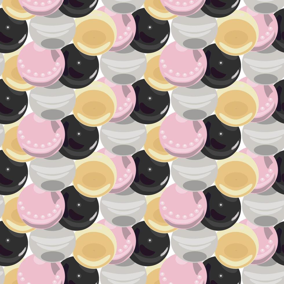 Pearl. Simple seamless pattern. illustration. vector