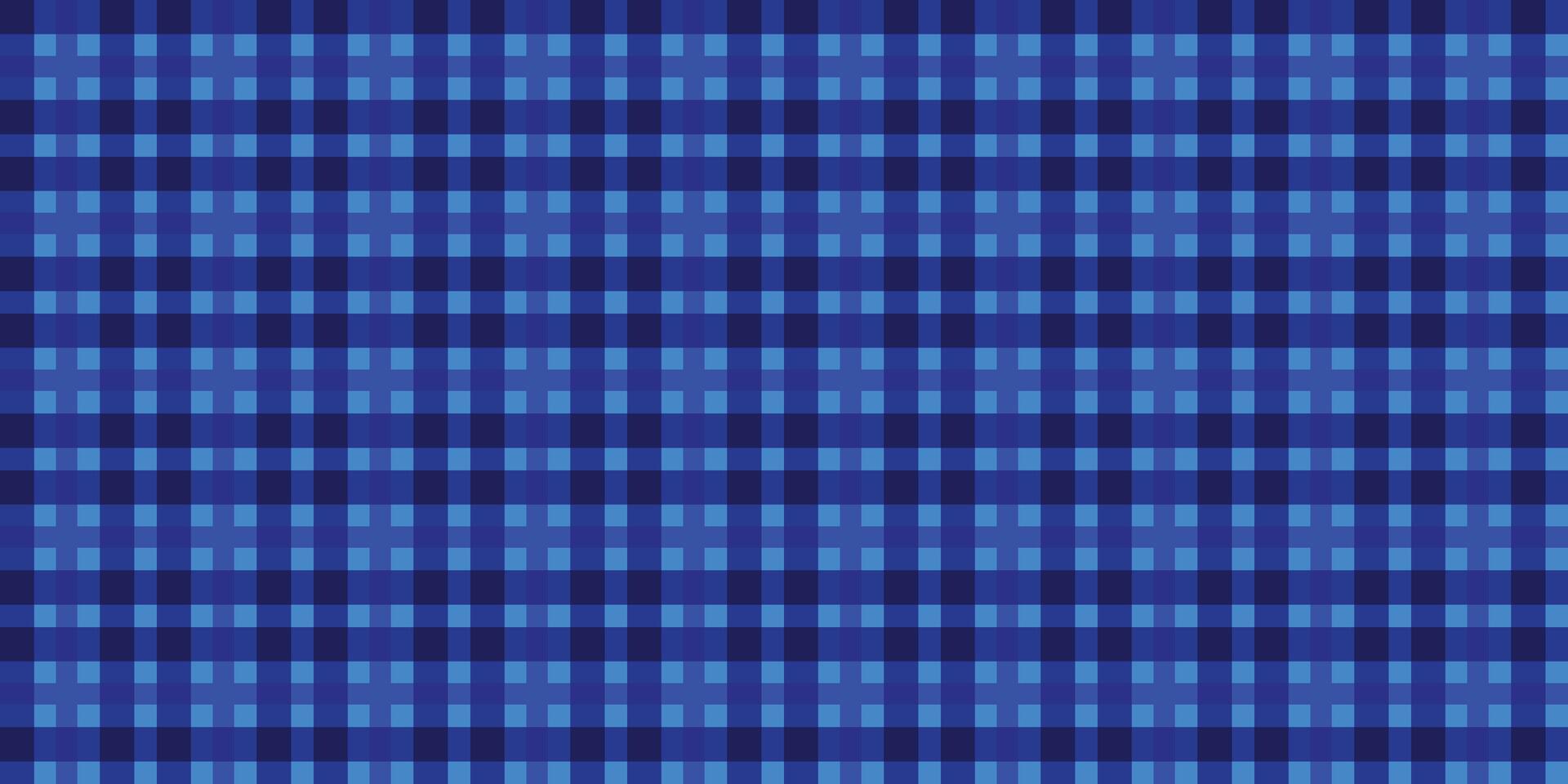 Blue tartan plaid pattern. vector