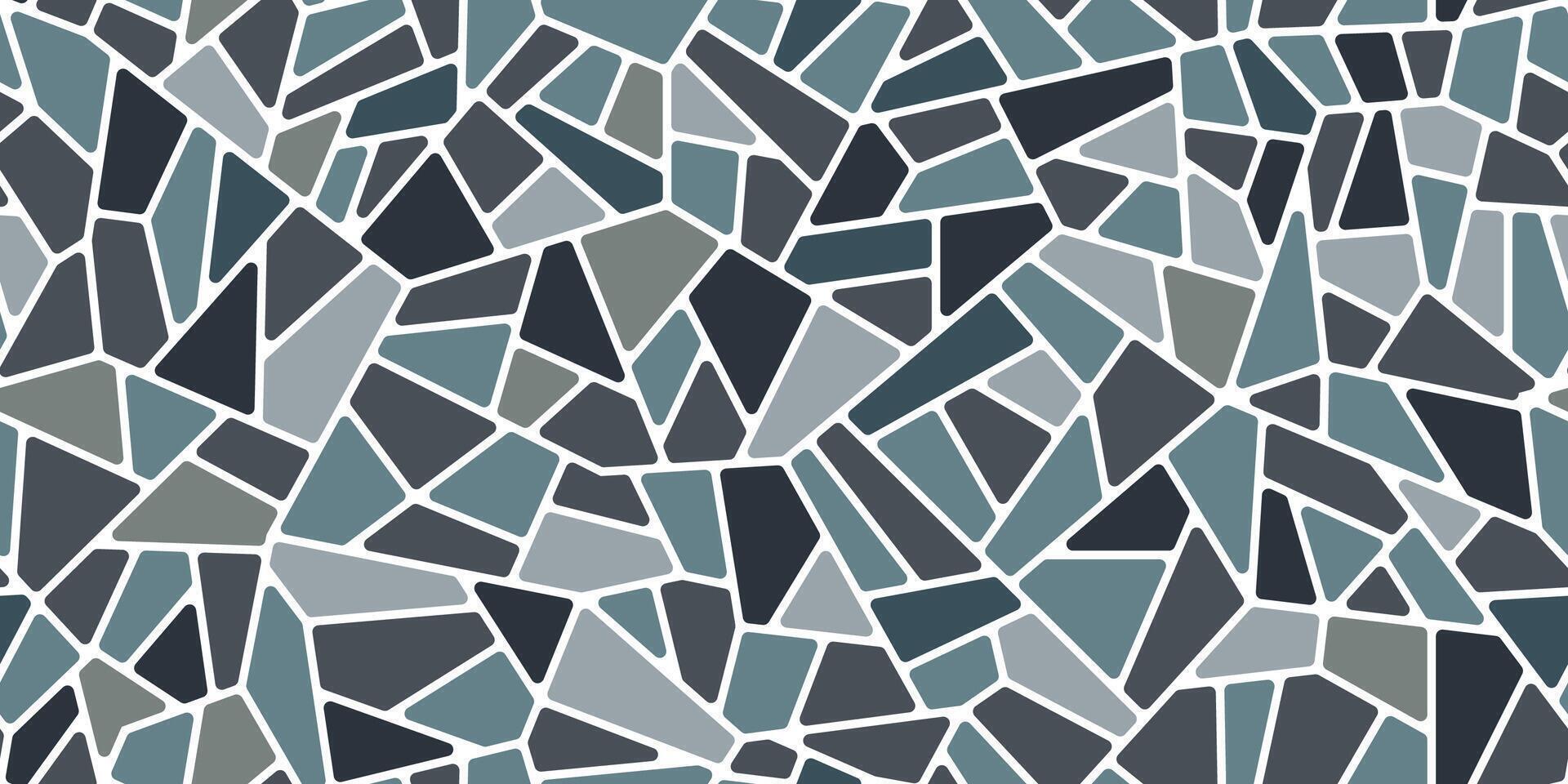 gris azul mosaico pavimentación piso Roca loseta modelo vector