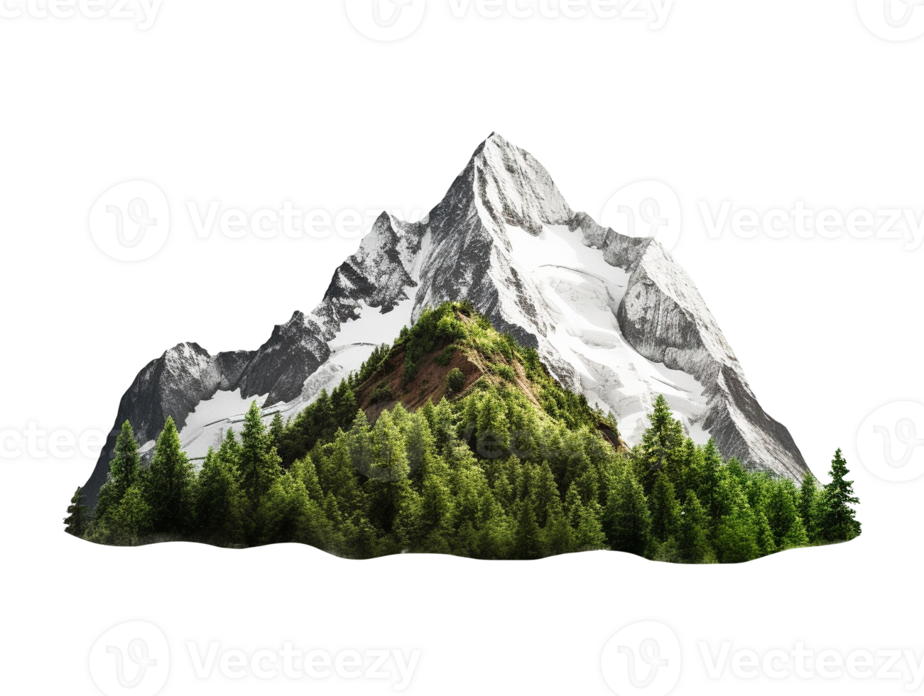 mountain peak isolated png