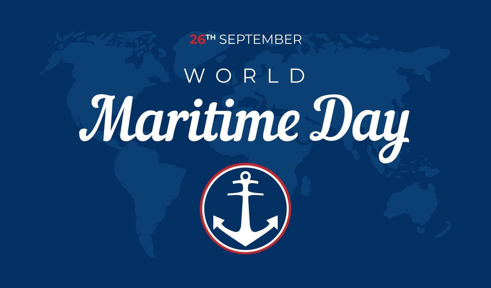 World Maritime Day Background Illustration vector