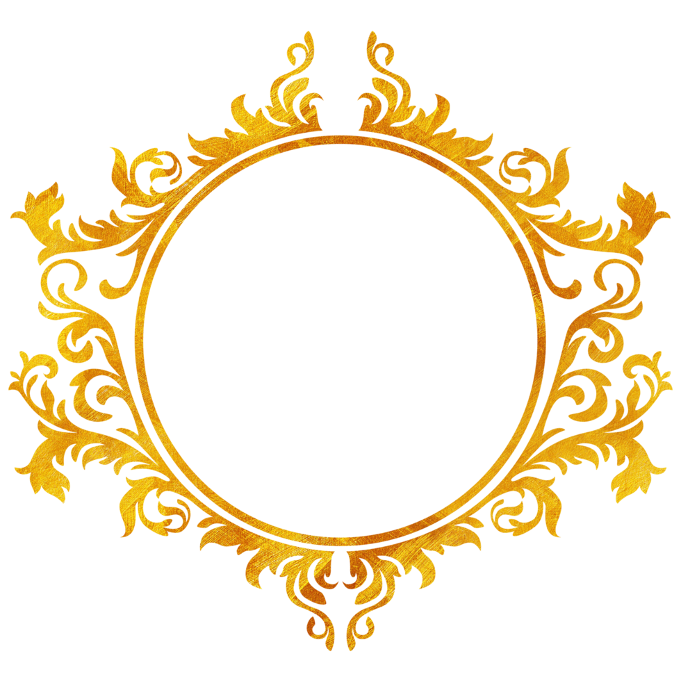 Gold Frame Illustration png