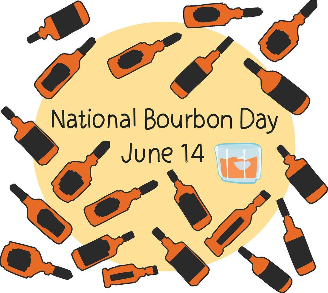national bourbon day vector