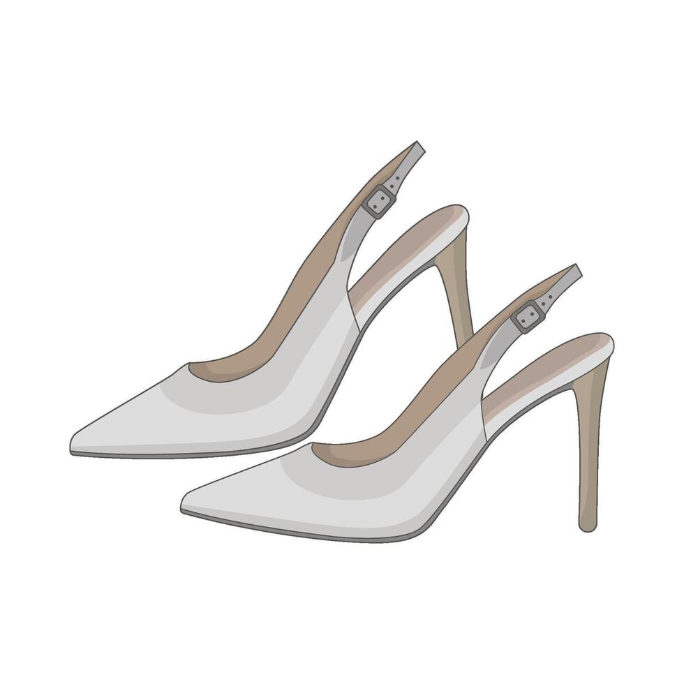 illustration of high heels vector