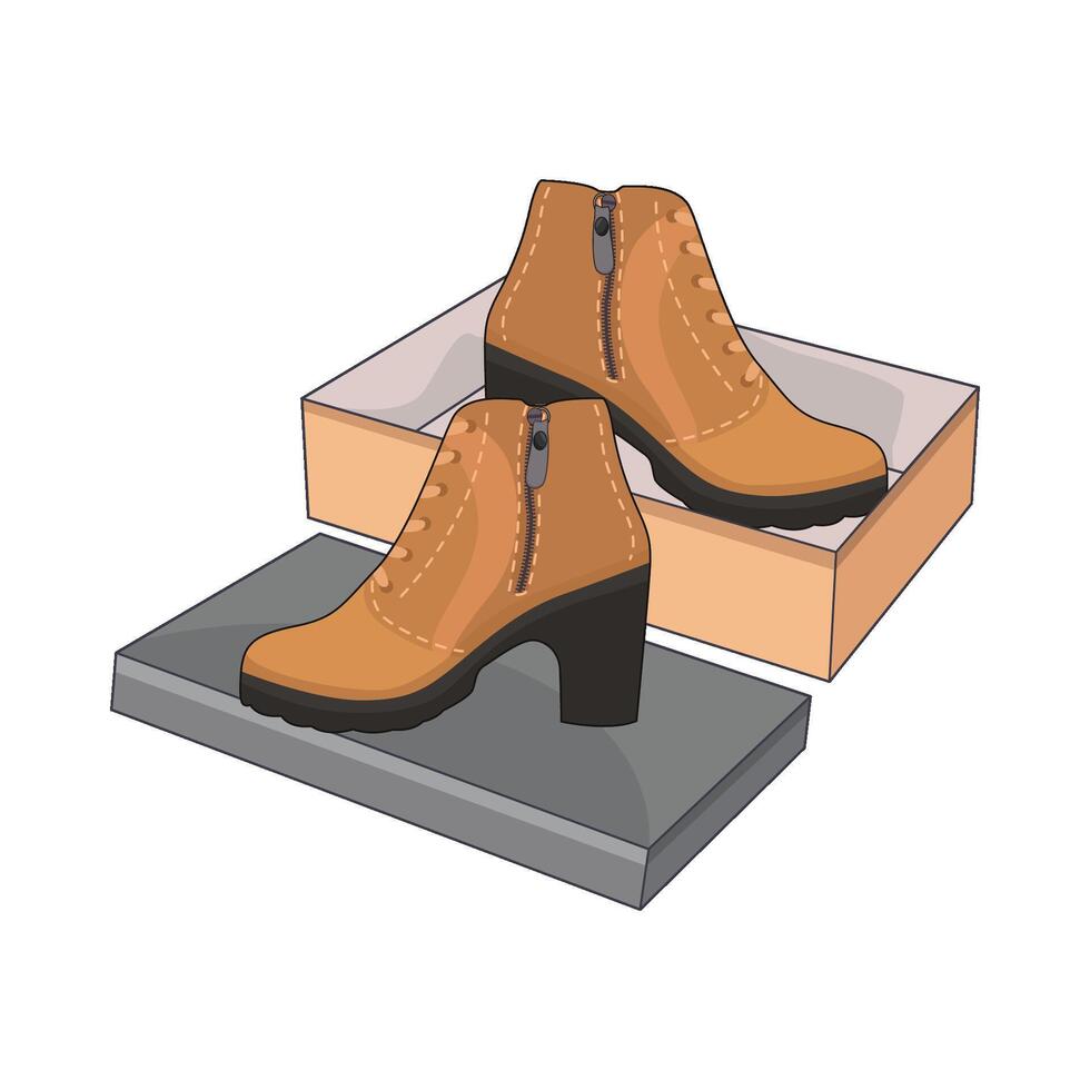 illustration of women boot vector