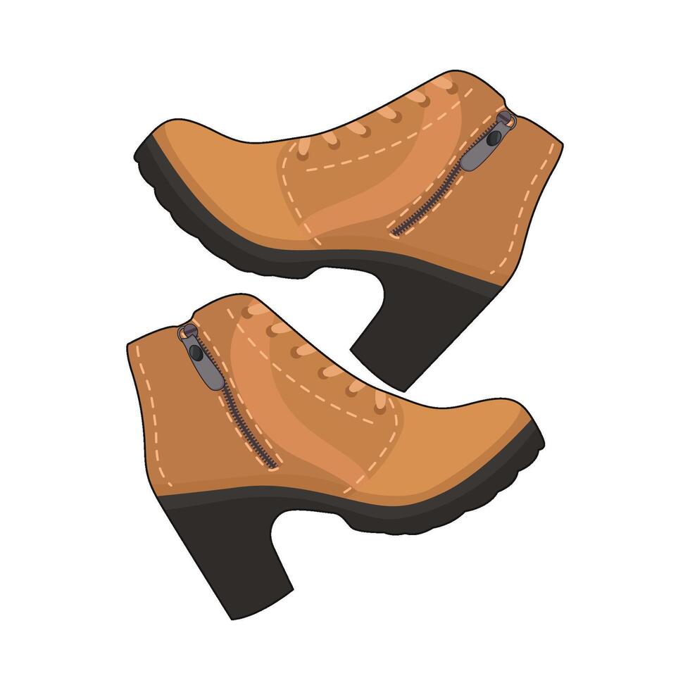 illustration of women boot vector