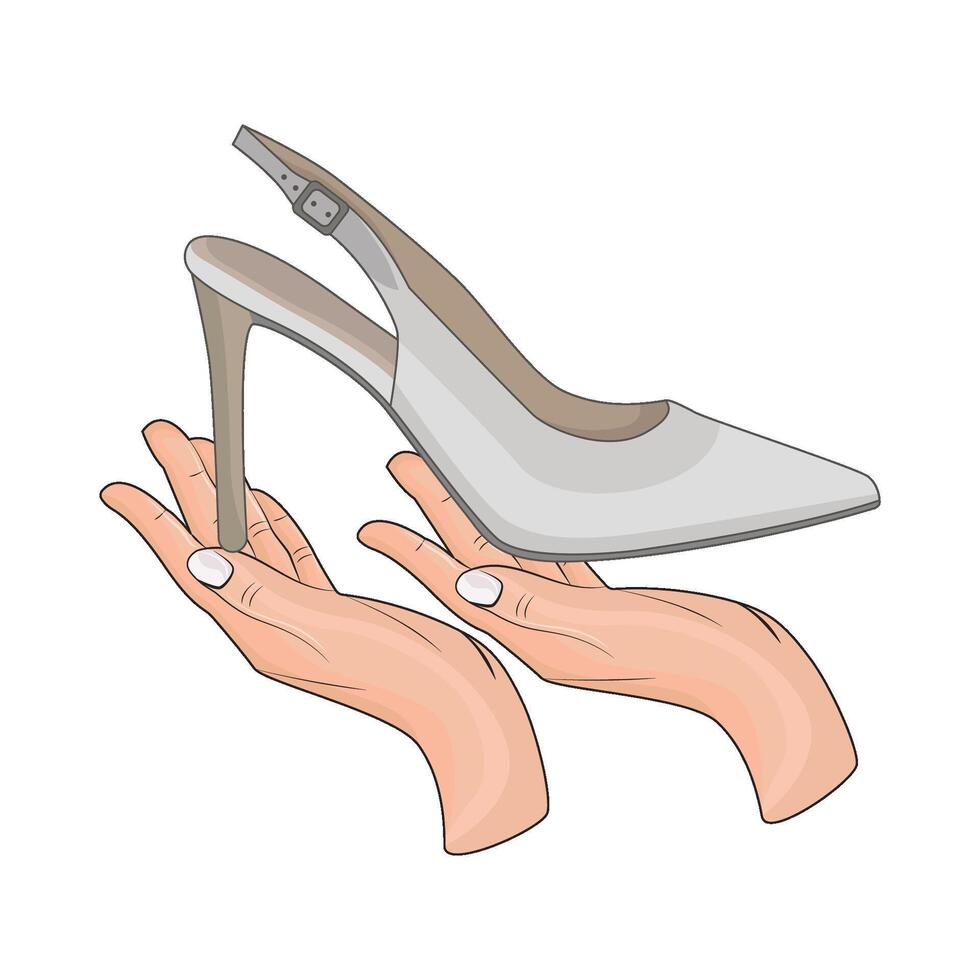 illustration of high heels vector