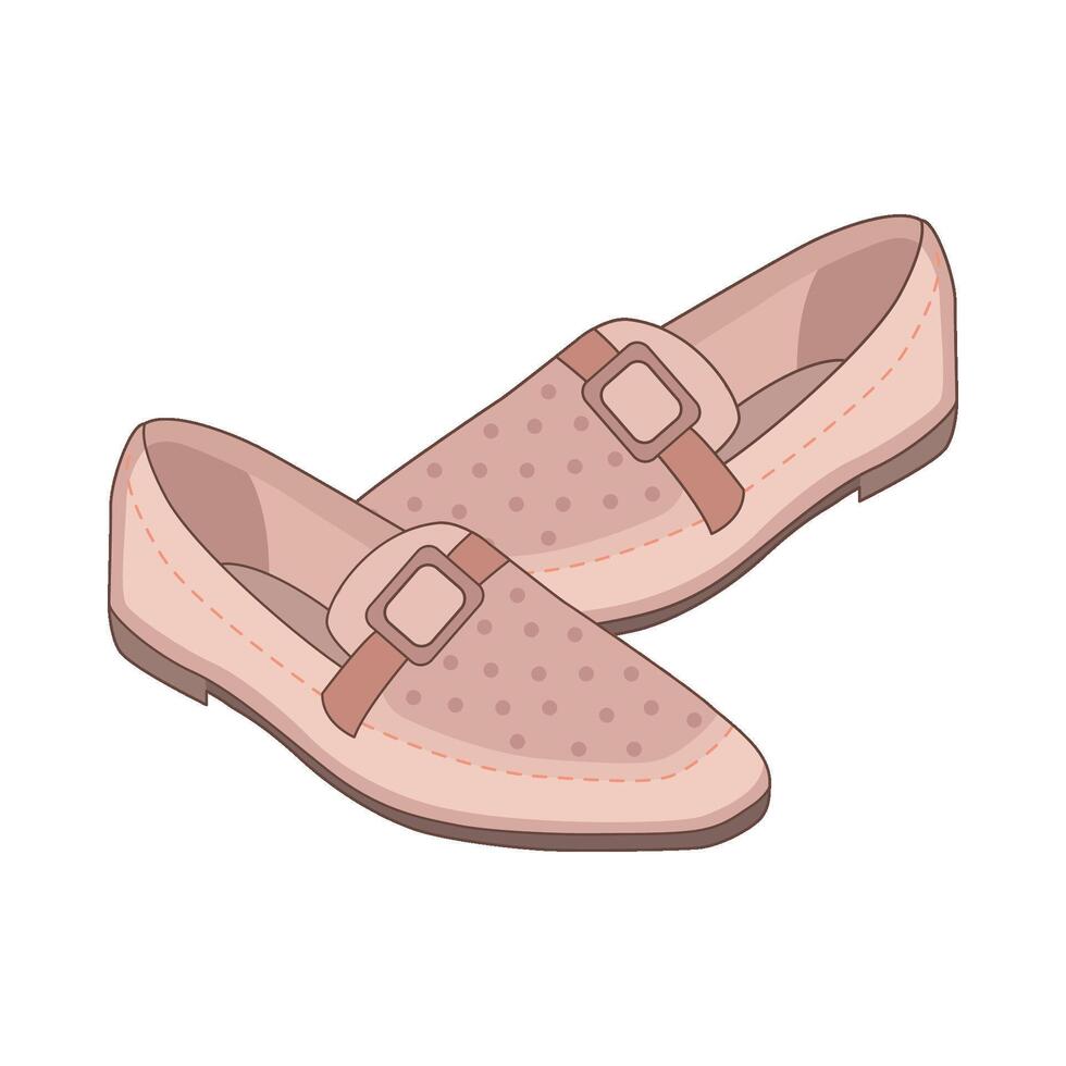 ilustración de mujer Zapatos vector