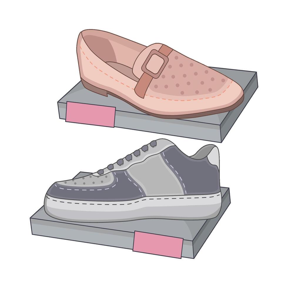 illustration of shoes vector