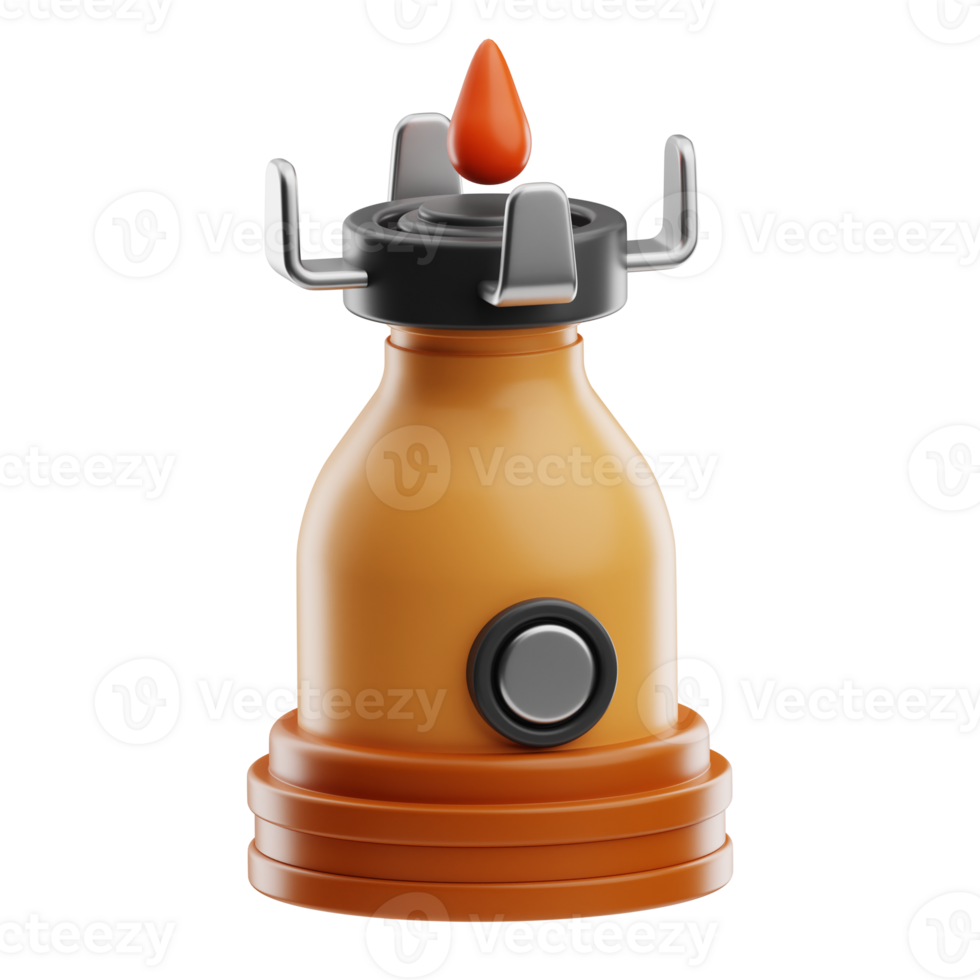 camping gaz camping illustration 3d png