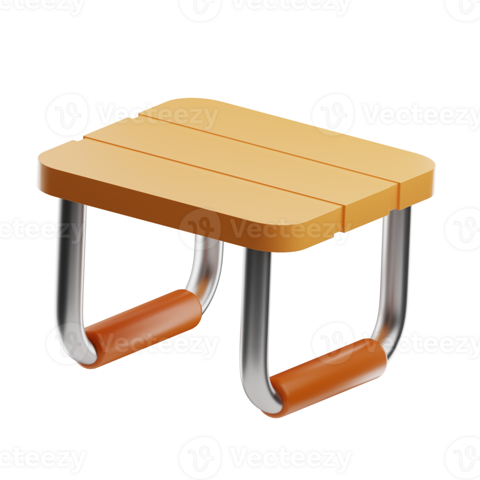 Folding Table camping illustration 3d png