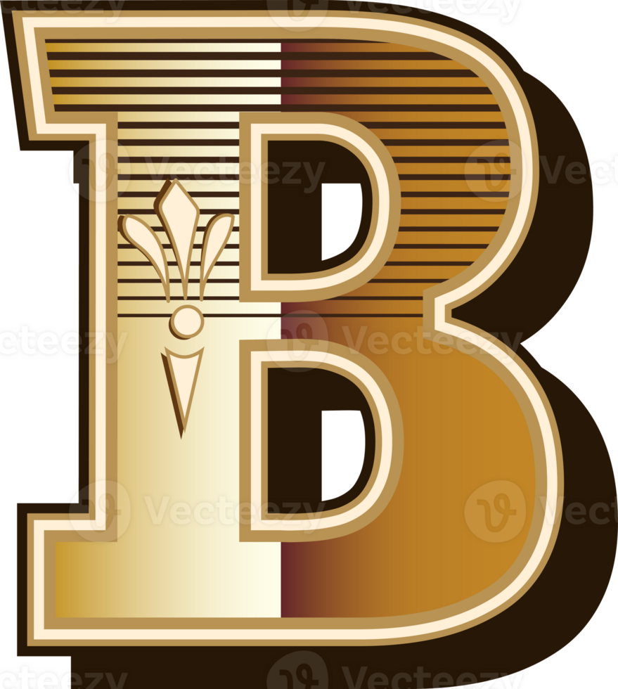 Vintage western alphabet letters font design png