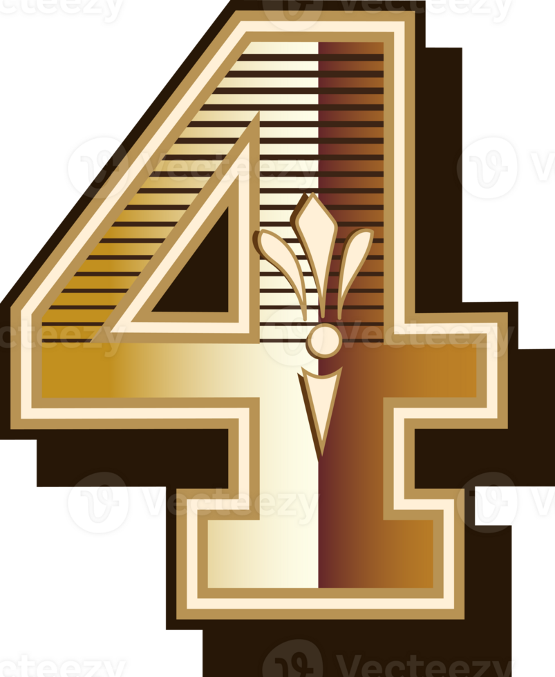 Vintage western numbers alphabet letters font design illustration png