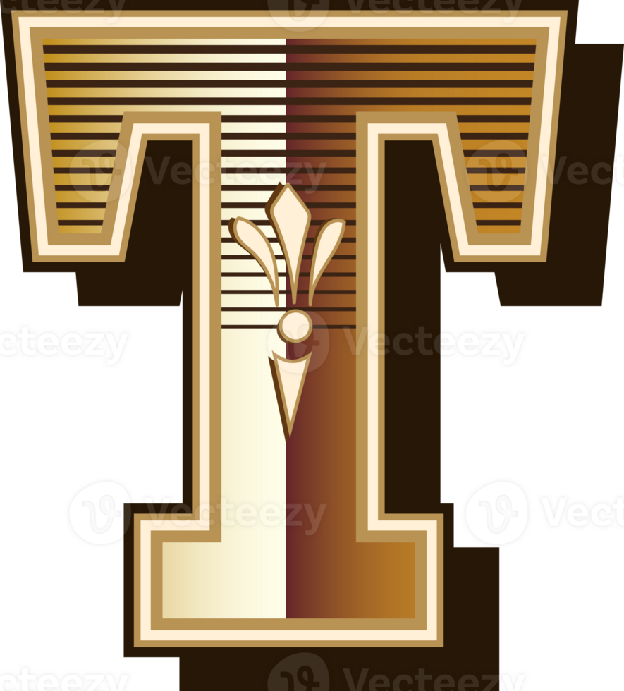 Vintage western alphabet letters font design png