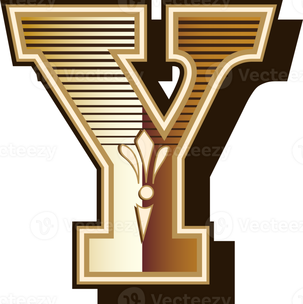 Vintage western alphabet letters font design png