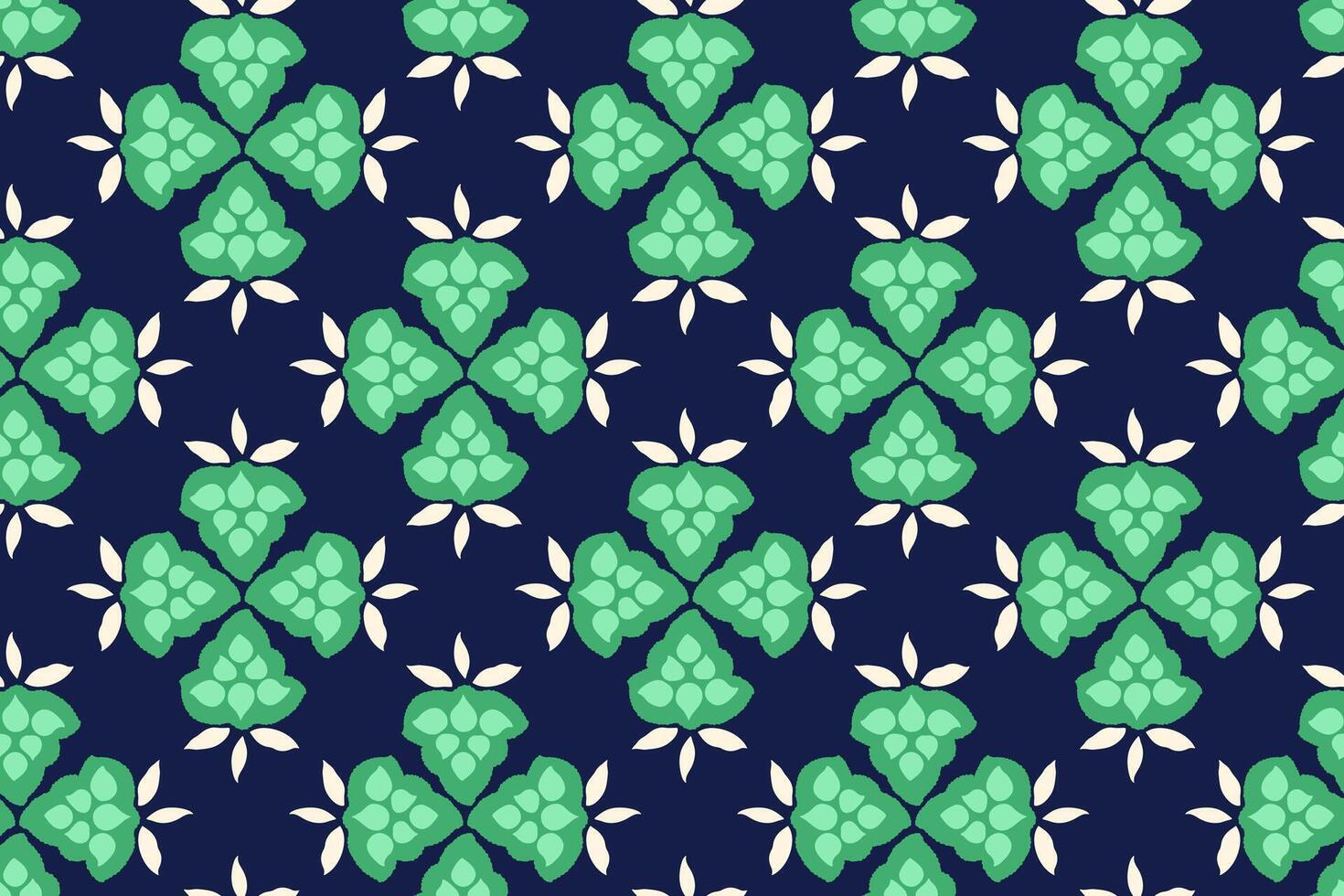 Simple seamless pattern with green abstract geometric shapes on a dark background. Creative small forms with tiny dots, drops, spots, snowflakes, circles printing. hand drawing sketch. vector