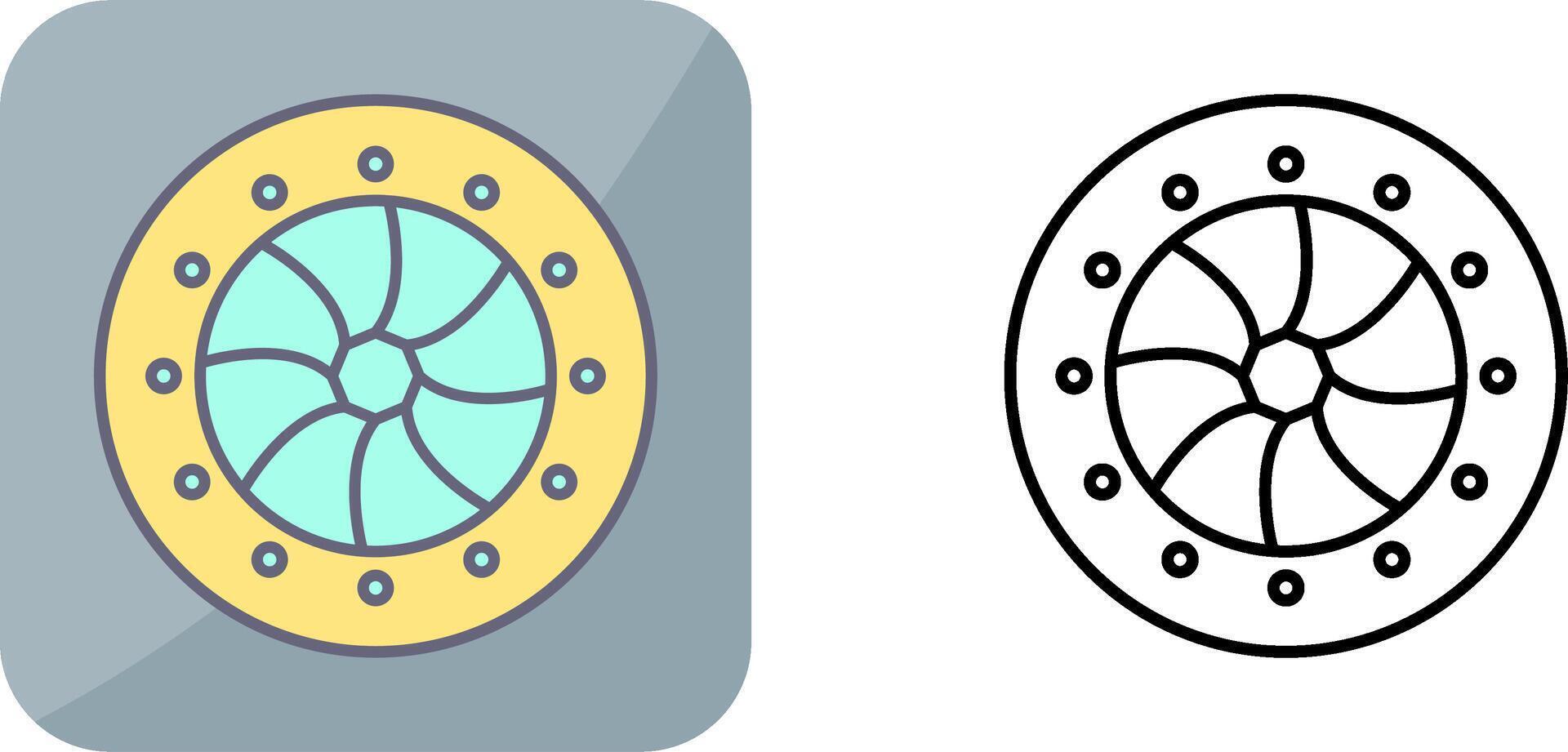 Unique Optical Diaphram Icon Design vector