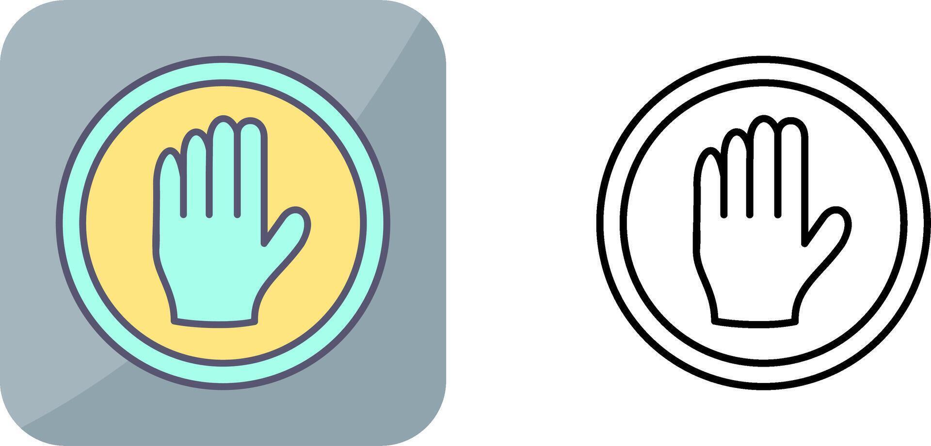 Halt Icon Design vector