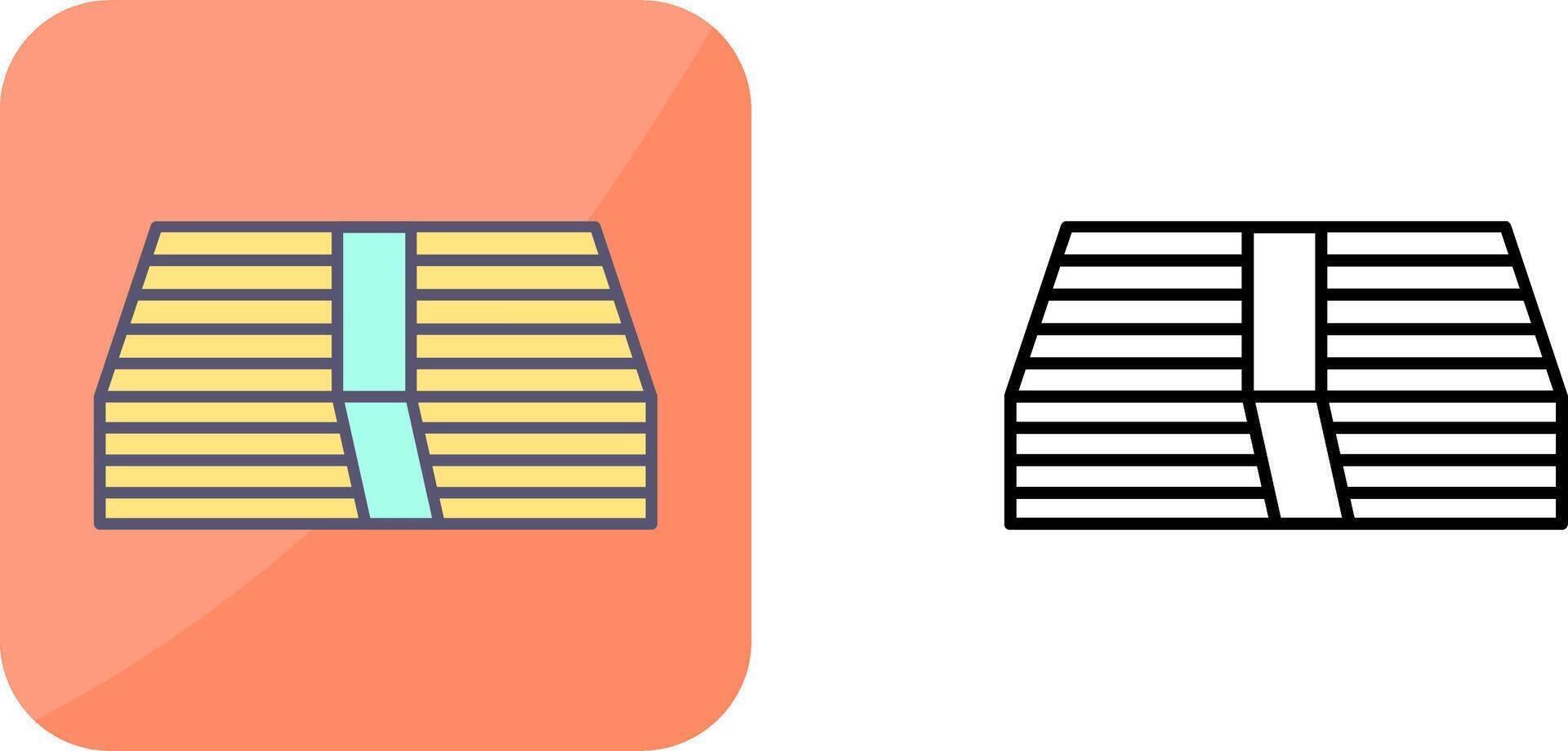 Pack of Bills Icon Design vector