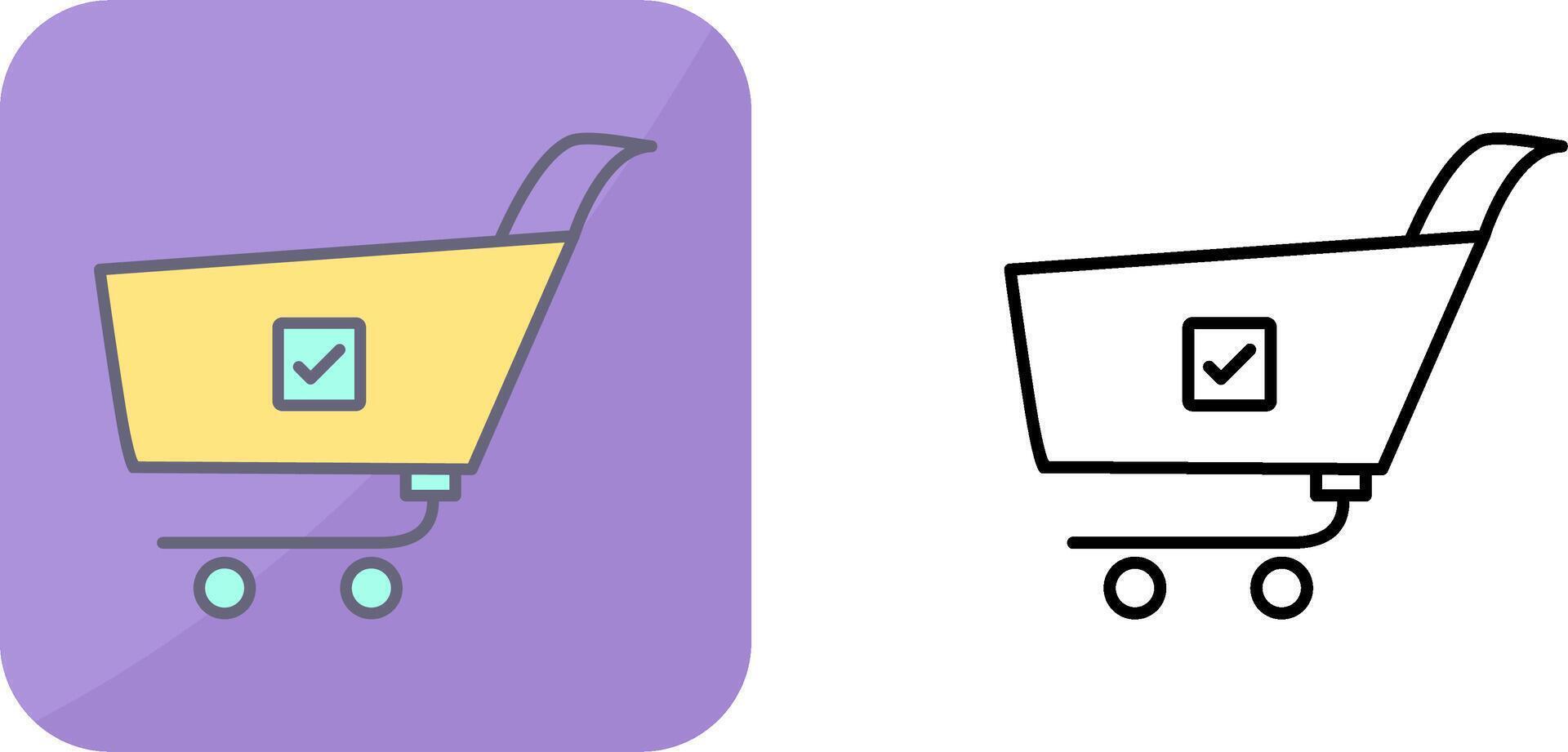 Unique Confirm Order Icon Design vector