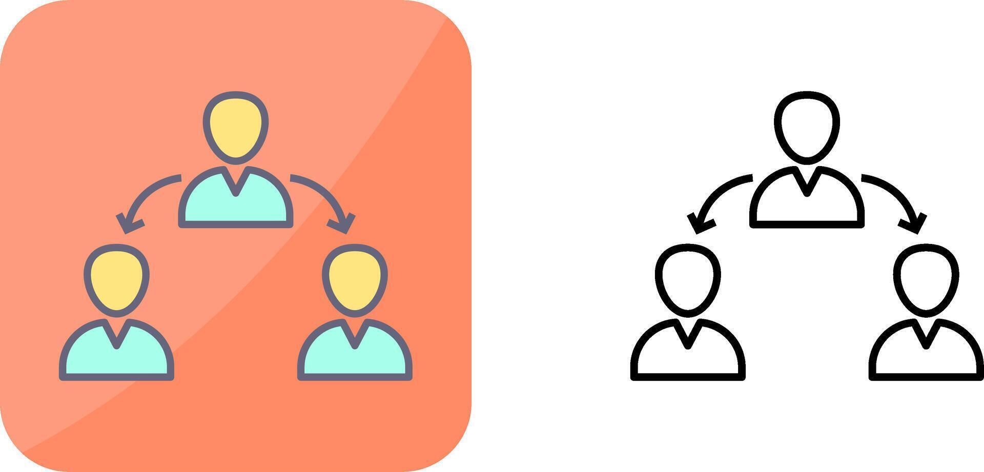 Unique Connected Users Icon Design vector