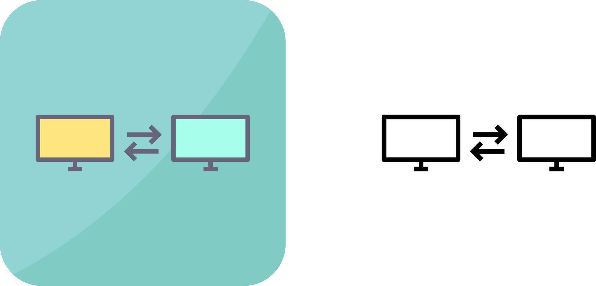 Unique Sharing Systems Icon Design vector