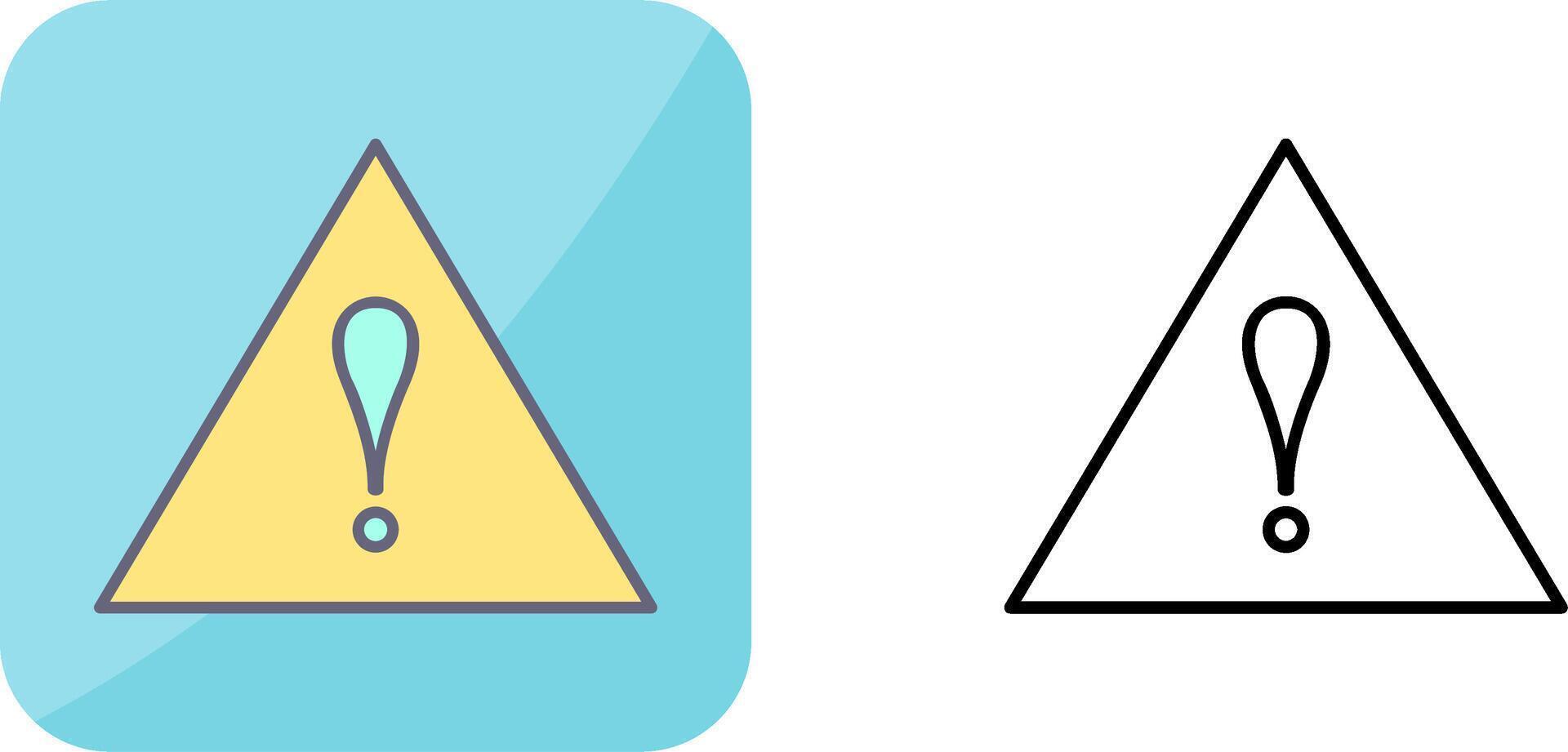 Unique Alert Icon Design vector