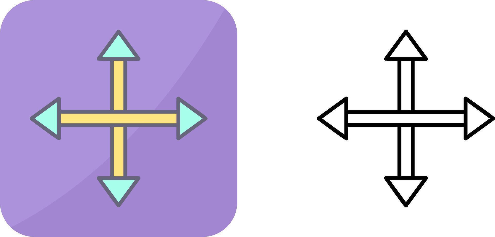 Unique Move Icon Design vector