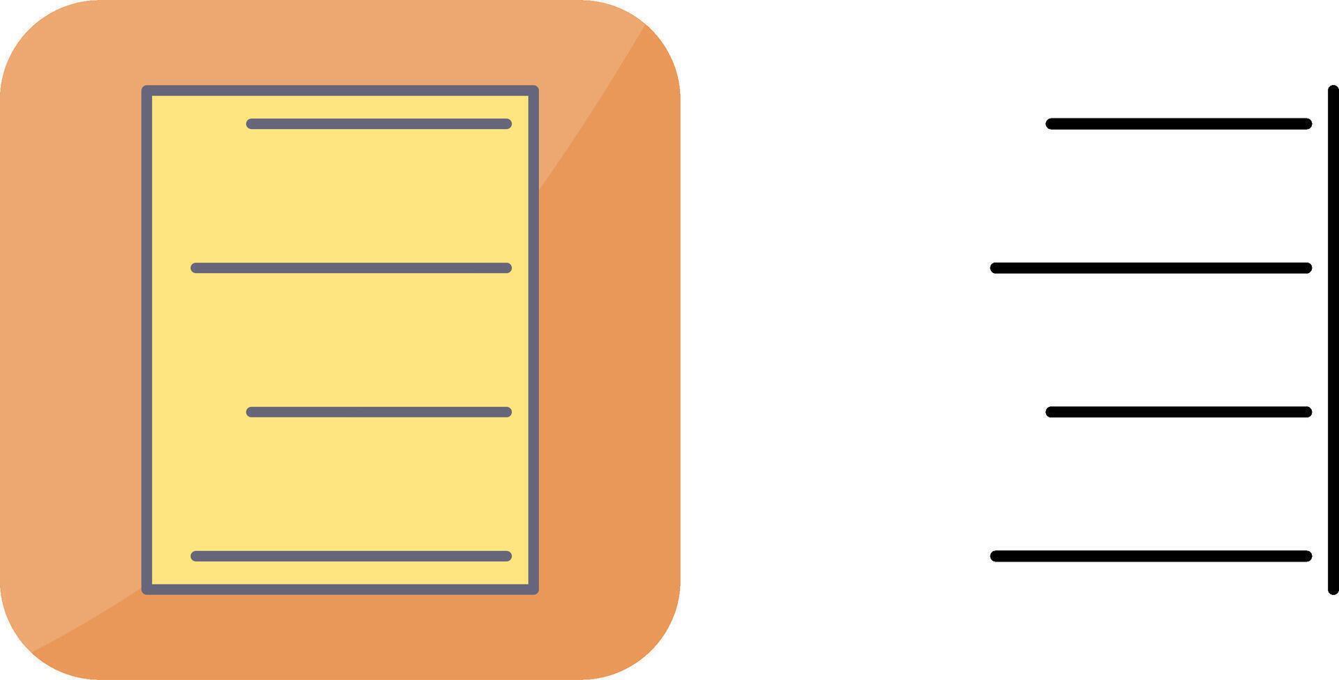 Unique Right Align Icon Design vector