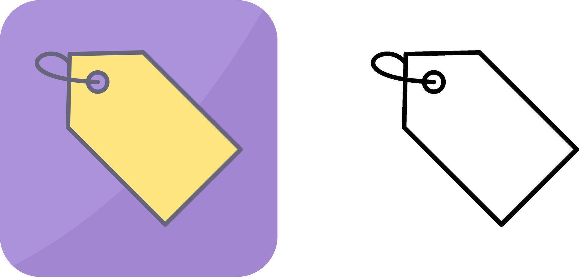 Unique Tag Icon Design vector
