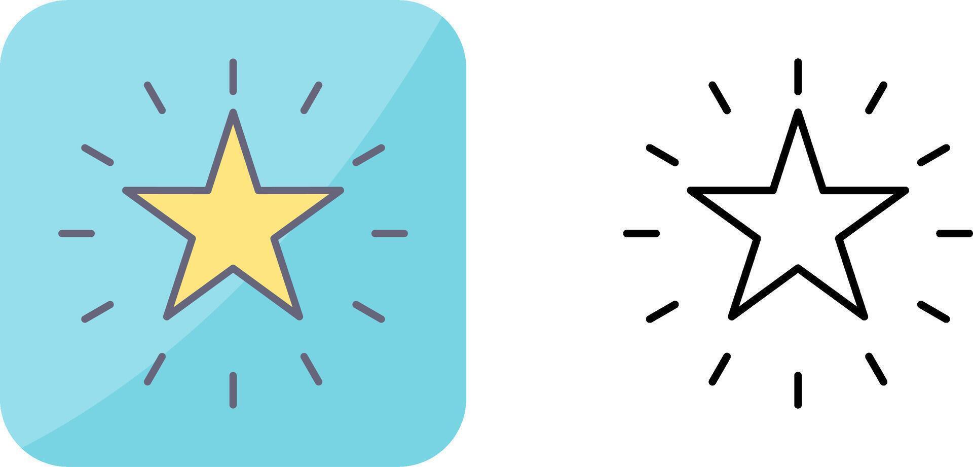Unique Star Icon Design vector